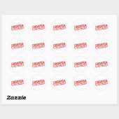 Kroatië Rocks Ronde Sticker (Vel)