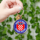 Kroatië Rond embleem Sleutelhanger (Hand)