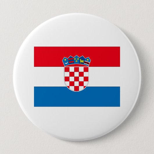 Kroatië Ronde Button 4,0 Cm (Voorkant)