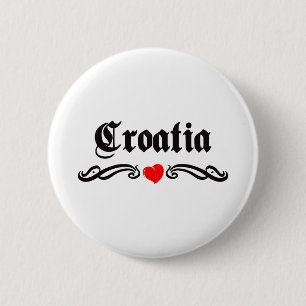 Kroatië Ronde Button 5,7 Cm