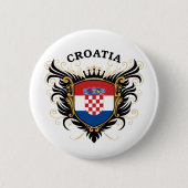 Kroatië Ronde Button 5,7 Cm (Voorkant)