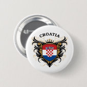 Kroatië Ronde Button 5,7 Cm (Voorkant /achterkant)