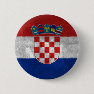 Kroatië Ronde Button 5,7 Cm