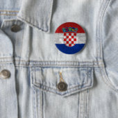 Kroatië Ronde Button 5,7 Cm (In situ)