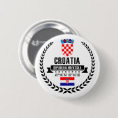 Kroatië Ronde Button 5,7 Cm (Voorkant /achterkant)
