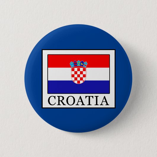 Kroatië Ronde Button 5,7 Cm (Voorkant)