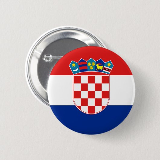 kroatië ronde button 5,7 cm (Voorkant /achterkant)