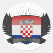 KROATIË RONDE STICKER (Voorkant)