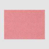 Kroatië Rood-Wit Dambordpatroon Tissuepapier (Voorkant)
