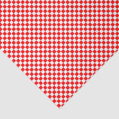 Kroatië Rood-Wit Dambordpatroon Tissuepapier (Detail)