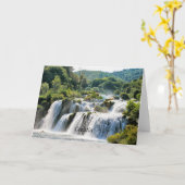 Kroatië, schilderachtig waterval kaart (Gele Bloem)