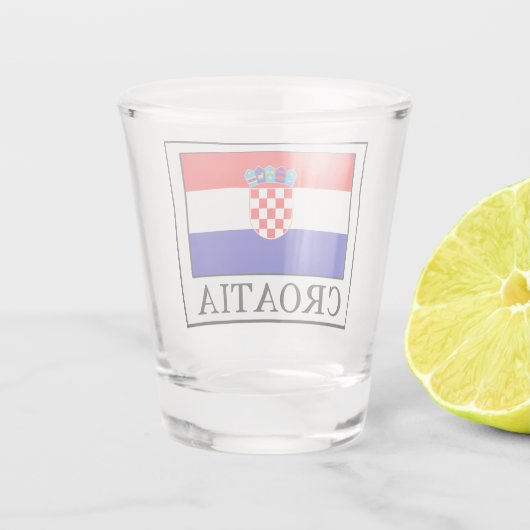 Kroatië Shot Glas (Achterkant)