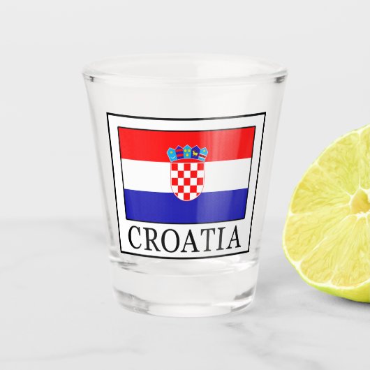 Kroatië Shot Glas (Voorkant)
