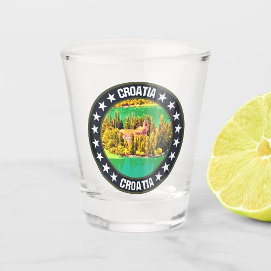Kroatië Shot Glas (Voorkant)