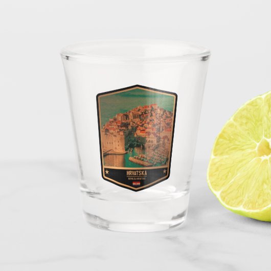 Kroatië Shot Glas (Voorkant)