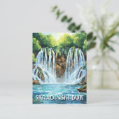 Kroatië Skradinski Buk Briefkaart (Staand voorkant)