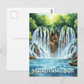 Kroatië Skradinski Buk Briefkaart (Voorkant / Achterkant)