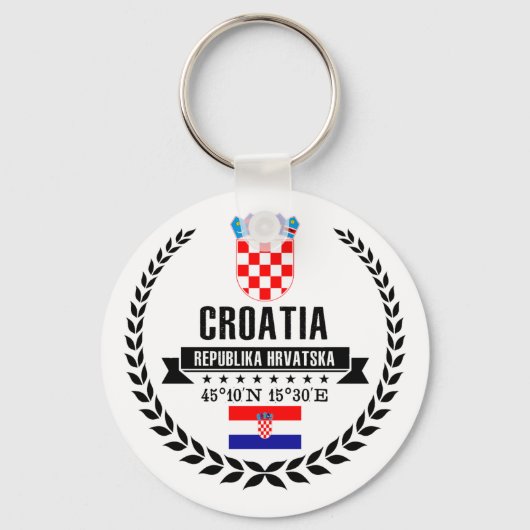 Kroatië Sleutelhanger (Voorkant)