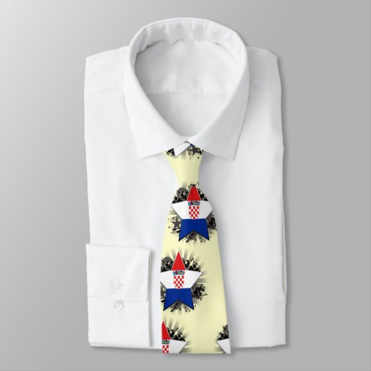 Kroatië Star Stropdas (Gebonden)