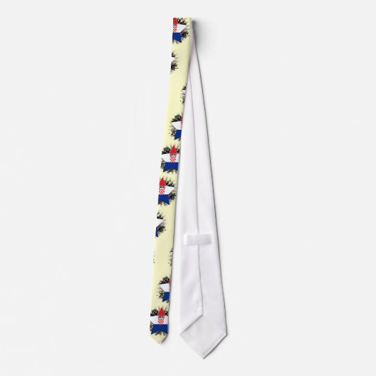 Kroatië Star Stropdas (Achterkant)