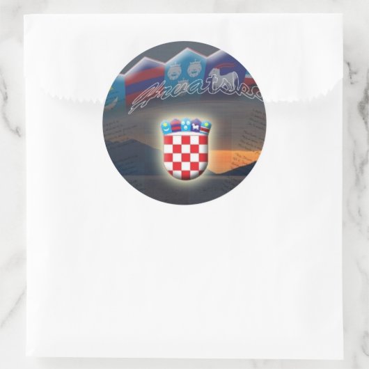 Kroatië Sticker (Tas)