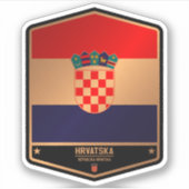 Kroatië Sticker (Voorkant)