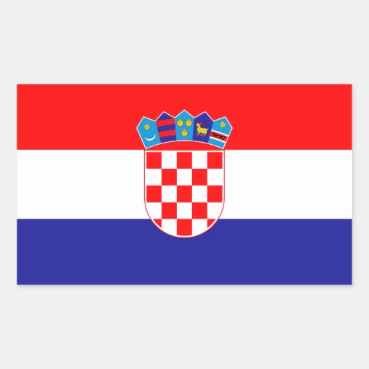 Kroatië* Sticker / Hrvatska zastava naljepnica (Voorkant)
