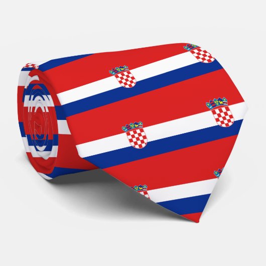 kroatië stropdas (Opgerold)