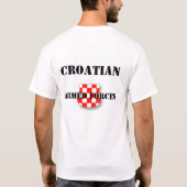 KROATIË T-SHIRT (Achterkant)