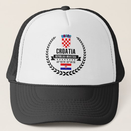 Kroatië Trucker Pet (Voorkant)