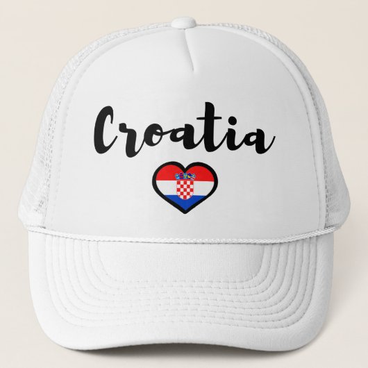 Kroatië Trucker Pet (Voorkant)
