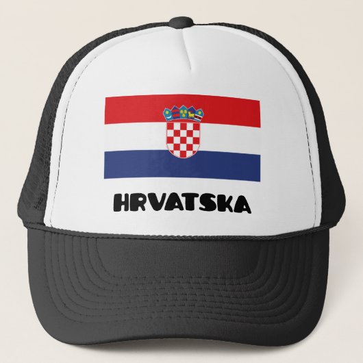 Kroatië Trucker Pet (Voorkant)