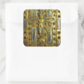 Kroatie van Christus, Limoges, 13e eeuw Vierkante Sticker (Tas)