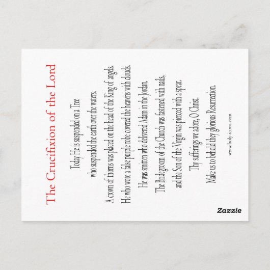 Kroatie van de Heer Briefkaart (Achterkant)