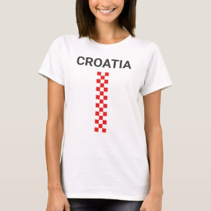 Kroatië Verticale Vierkanten T-shirt