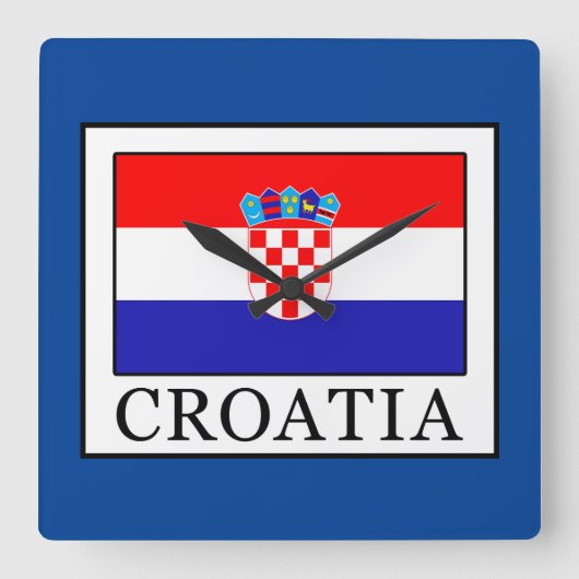 Kroatië Vierkante Klok (Voorkant)