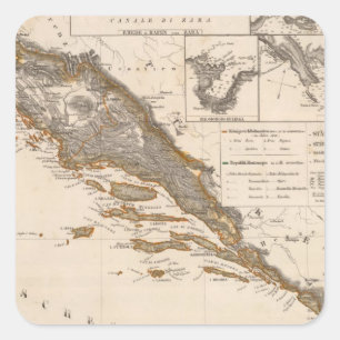 Kroatië Vierkante Sticker