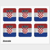 Kroatië Vierkante Sticker (Vel)