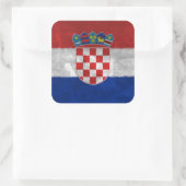 Kroatië Vierkante Sticker (Tas)