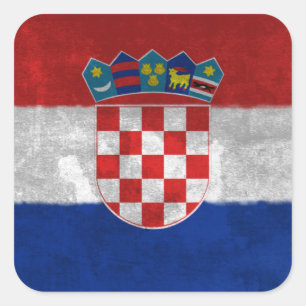 Kroatië Vierkante Sticker