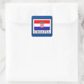 Kroatië Vierkante Sticker (Tas)
