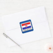 Kroatië Vierkante Sticker (Envelop)