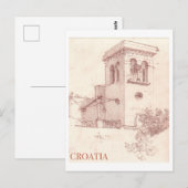 Kroatië vintage reizen briefkaart (Voorkant / Achterkant)