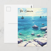 Kroatië Vis Eiland Reis Briefkaart (Voorkant / Achterkant)