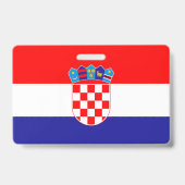 Kroatië Vlag Badge (Achterkant)