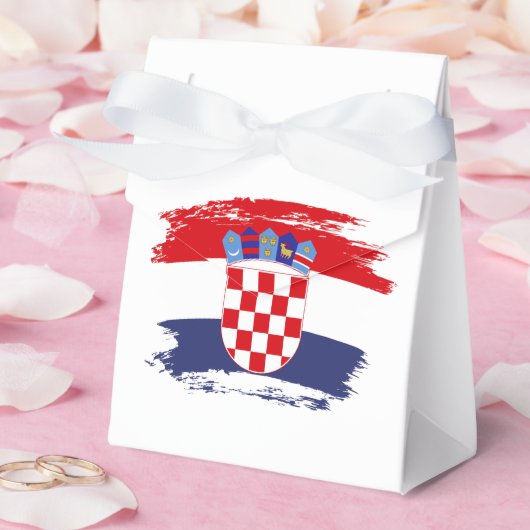 Kroatië vlag bedankdoosjes (Huwelijk)