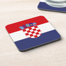 Kroatië vlag bier onderzetter
