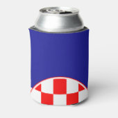 Kroatië vlag blikjeskoeler (Blikje Achterkant)