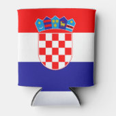 Kroatië Vlag Blikjeskoeler (Voorkant)