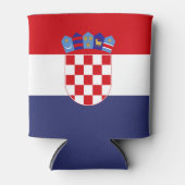 Kroatië vlag blikjeskoeler (Voorkant)